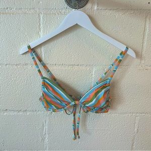 WILD FABLE BLUE STRIPED BIKINI TOP
